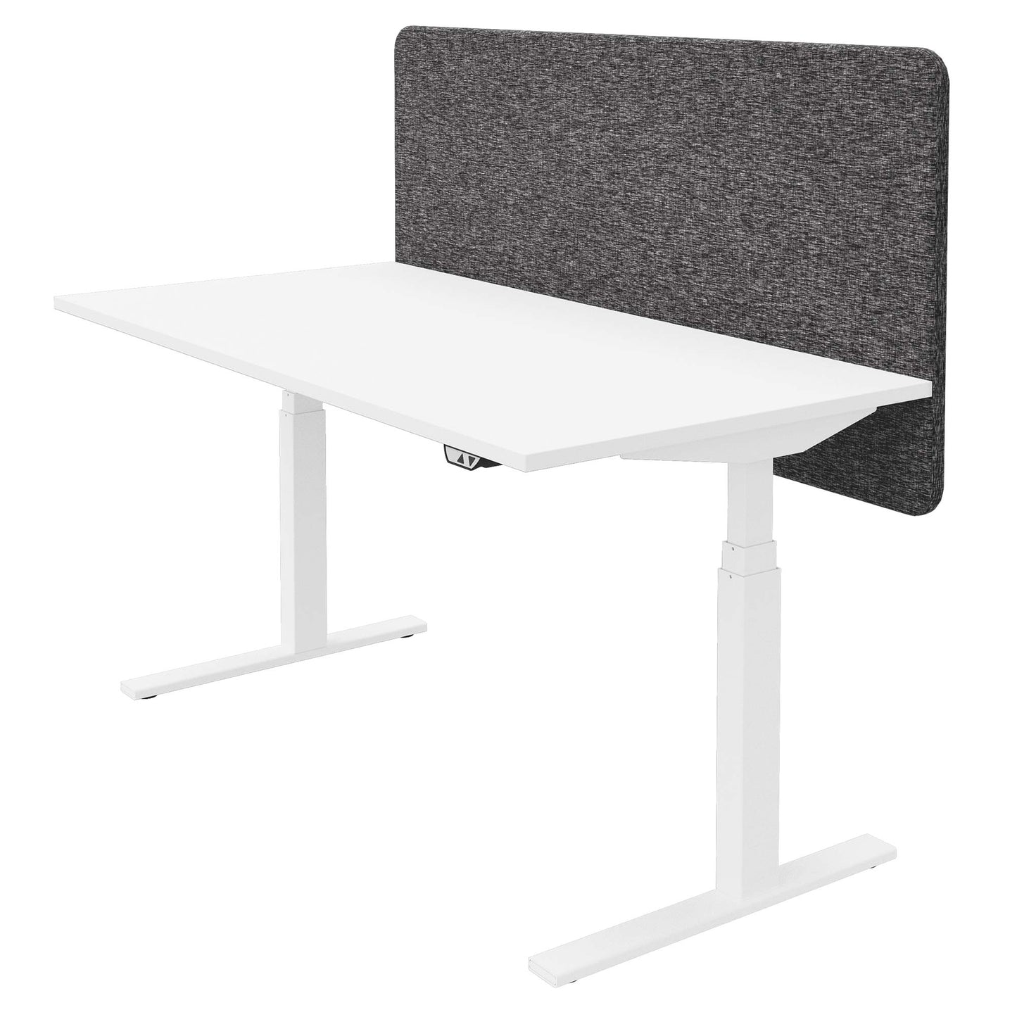 DESK acoustic table partition | 760 mm high, polyester cover BERTA
