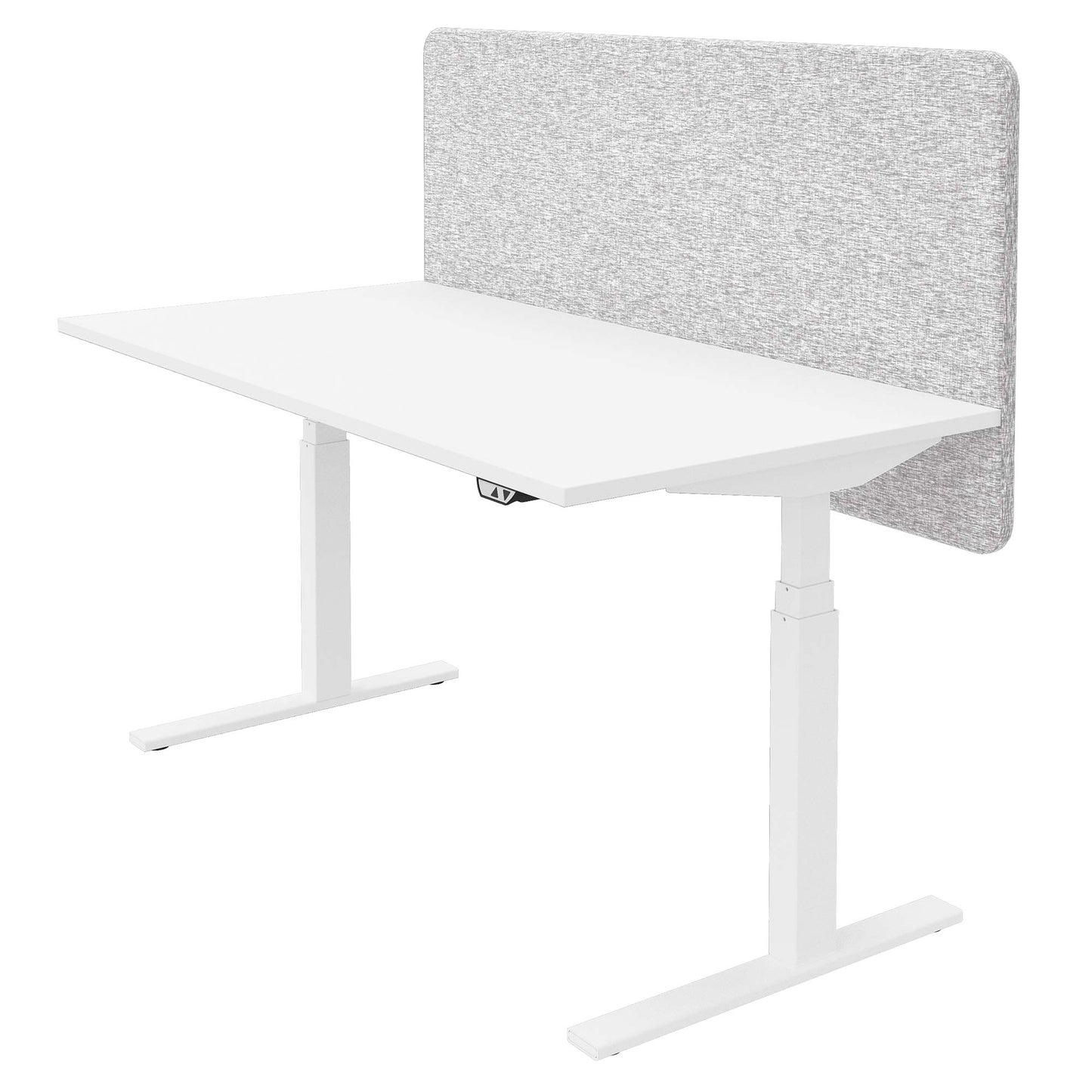 DESK acoustic table partition | 760 mm high, polyester cover BERTA