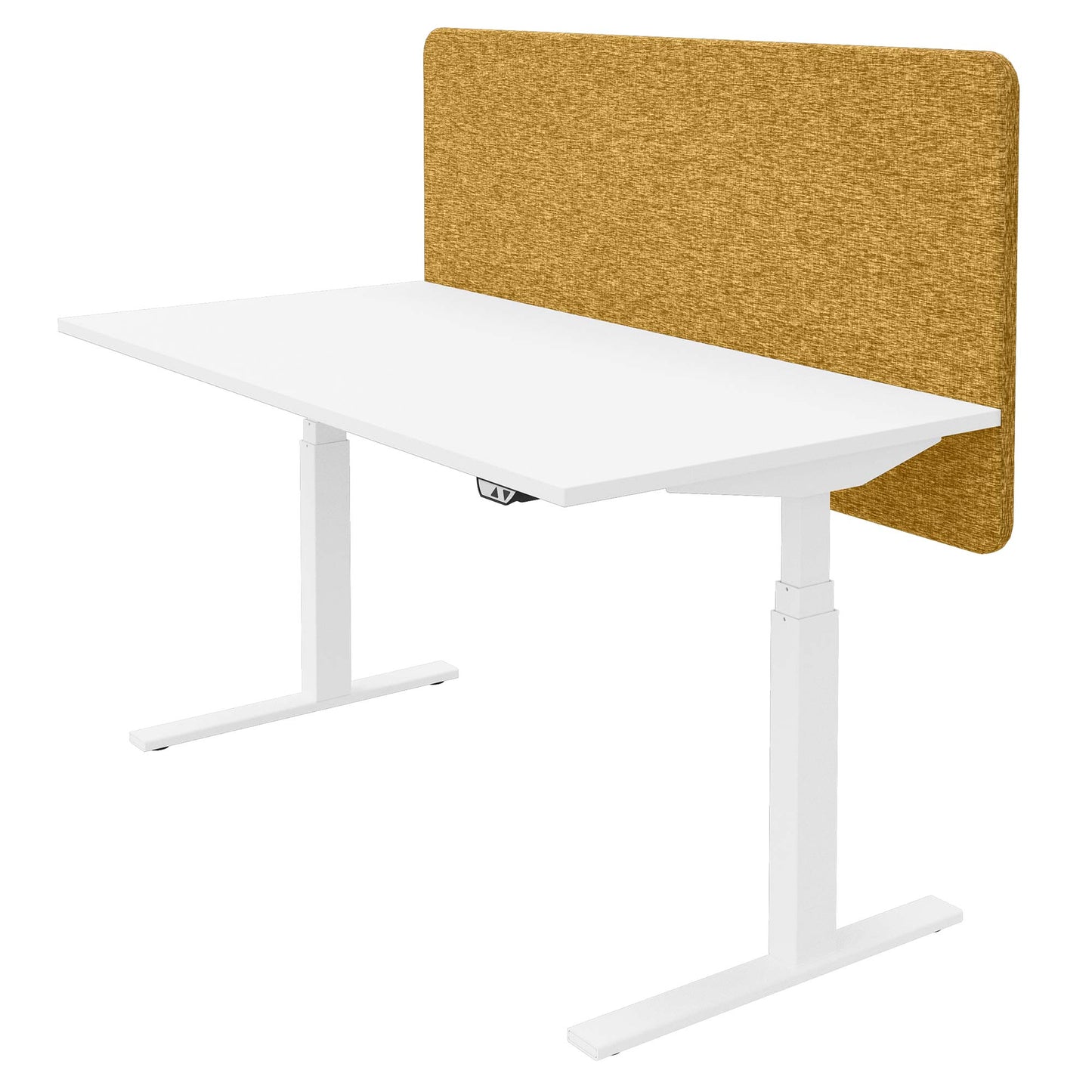 DESK acoustic table partition | 760 mm high, polyester cover BERTA