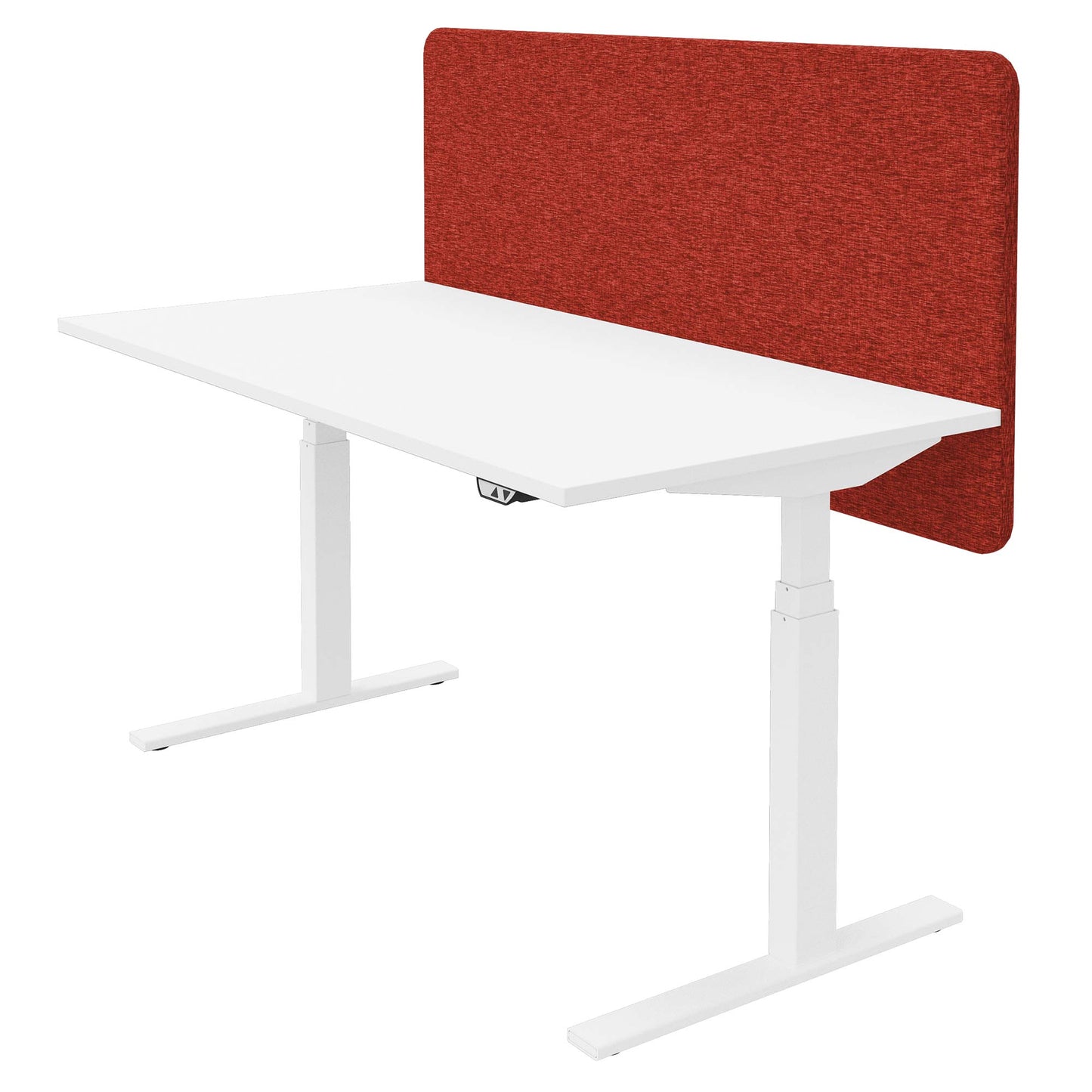 DESK acoustic table partition | 760 mm high, polyester cover BERTA