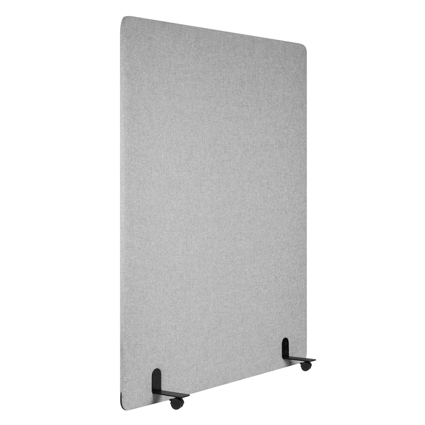 Cloison acoustique STANLY | Absorbant acoustique, revêtement en laine VELITO - Gris clair chiné