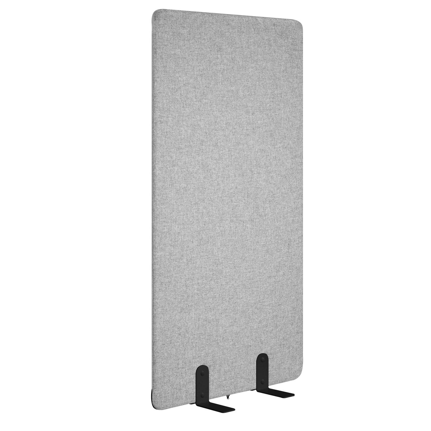 Cloison acoustique STANLY | Absorbant acoustique, revêtement en laine VELITO - Gris clair chiné