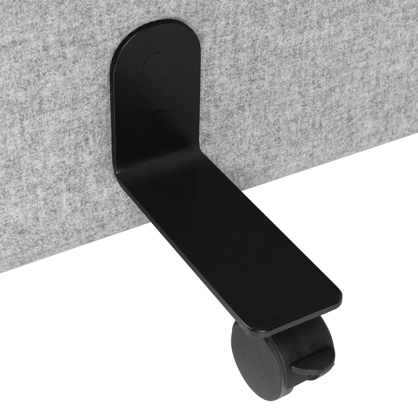 Cloison acoustique STANLY | Absorbant acoustique, revêtement en laine VELITO - Gris clair chiné