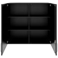 PRO Aufsatzschrank | 3 OH, 800 - 1200 x 1110 mm, Soft-Close, Schwarz - 3 Thumbnail Image