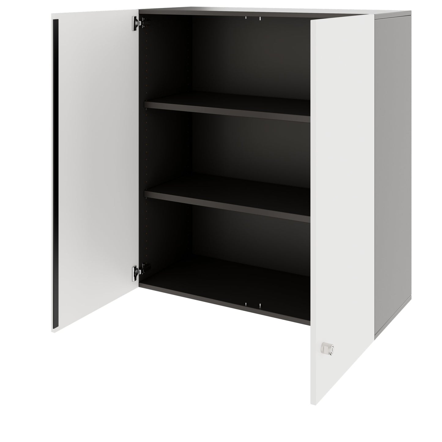 PRO Top Cabinet | 3 OH, 800 - 1200 x 1110 mm, morbido -close, grafite / bianco