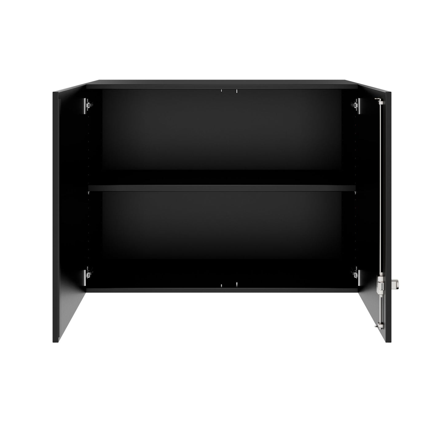 PRO Aufsatzschrank | 2 OH, 800 - 1200 x 740 mm, Soft-Close, Schwarz