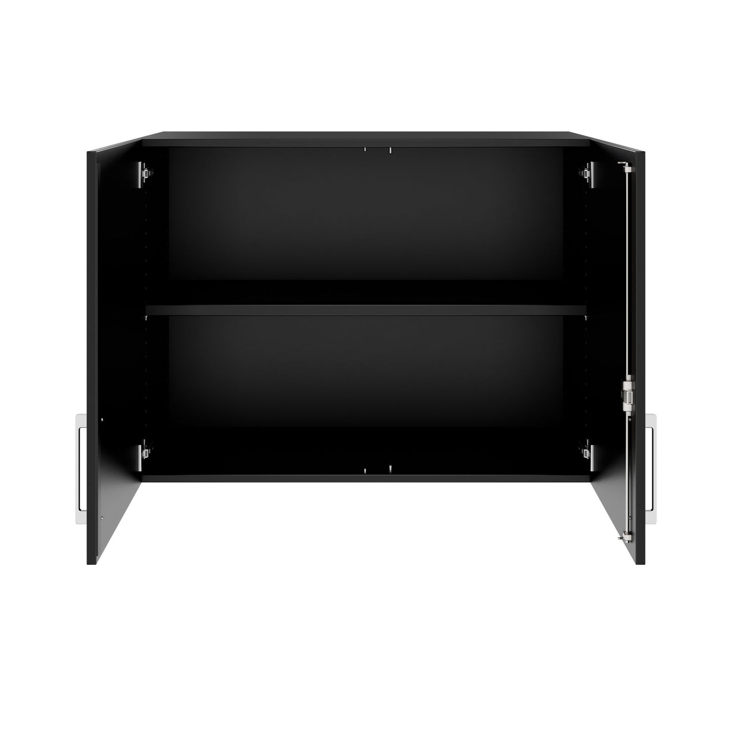 PRO Aufsatzschrank | 2 OH, 800 - 1200 x 740 mm, Soft-Close, Schwarz