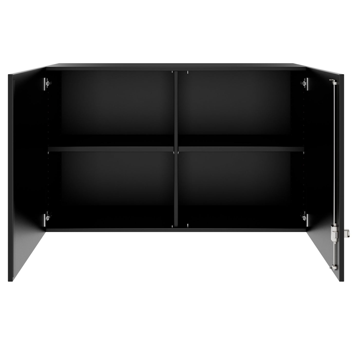PRO Aufsatzschrank | 2 OH, 800 - 1200 x 740 mm, Soft-Close, Schwarz