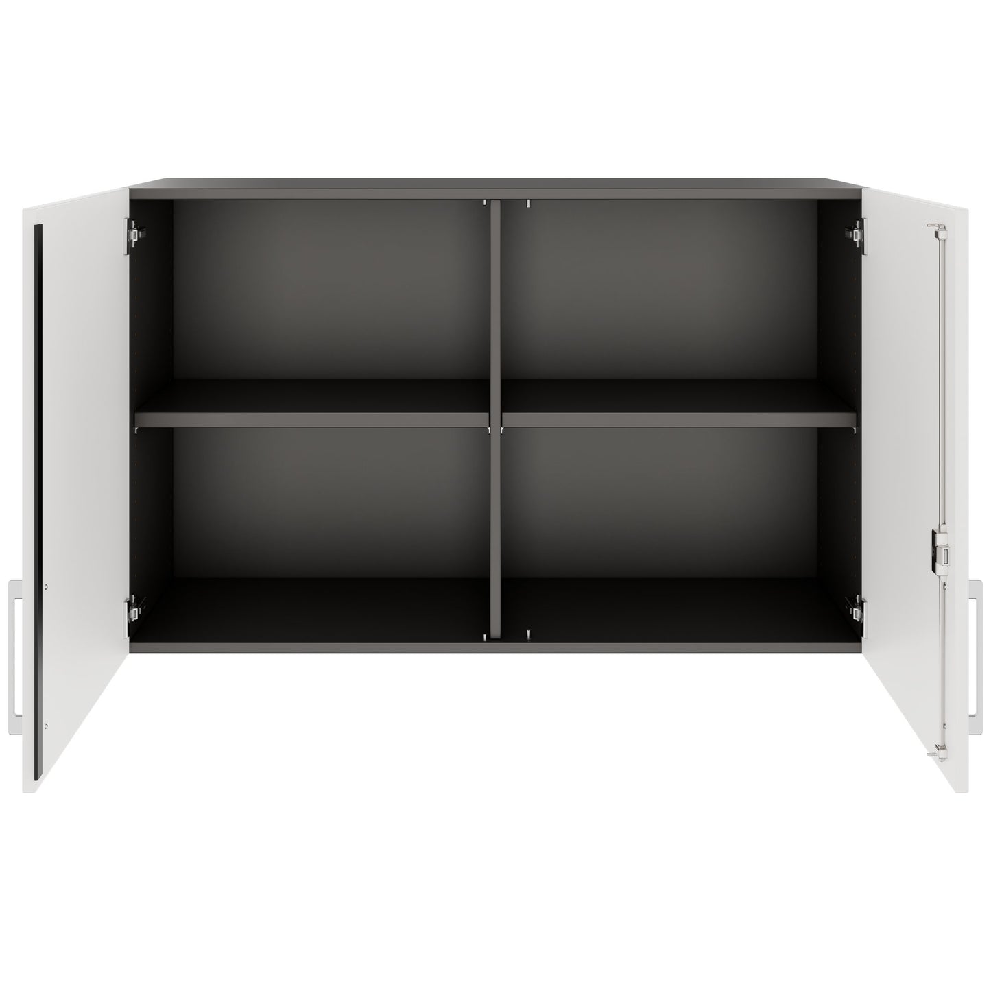 PRO Top Cabinet | 2 OH, 800 - 1200 x 740 mm, morbido -close, grafite / bianco
