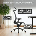 BLOOM Bürodrehstuhl | 3D-Armlehnen, Kopfstütze, Coral - 19 Thumbnail Image