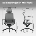 BLOOM Bürodrehstuhl | 3D-Armlehnen, Kopfstütze, Coral - 21 Thumbnail Image