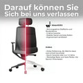 Bloom office swivel chair | 3D armrests, headrest, gray - 22 Thumbnail Image