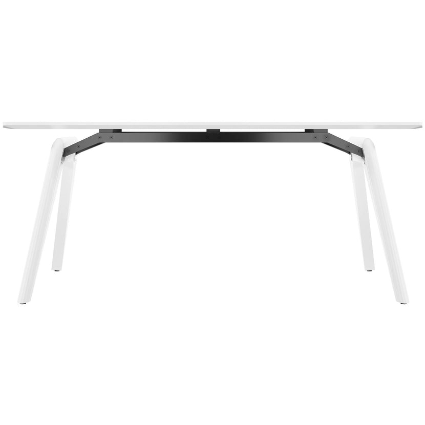 Bralco RAIL Tableau de réunion | 1800 - 2400 mm (6 - 8 personnes) | Vrai bois, chêne blanc