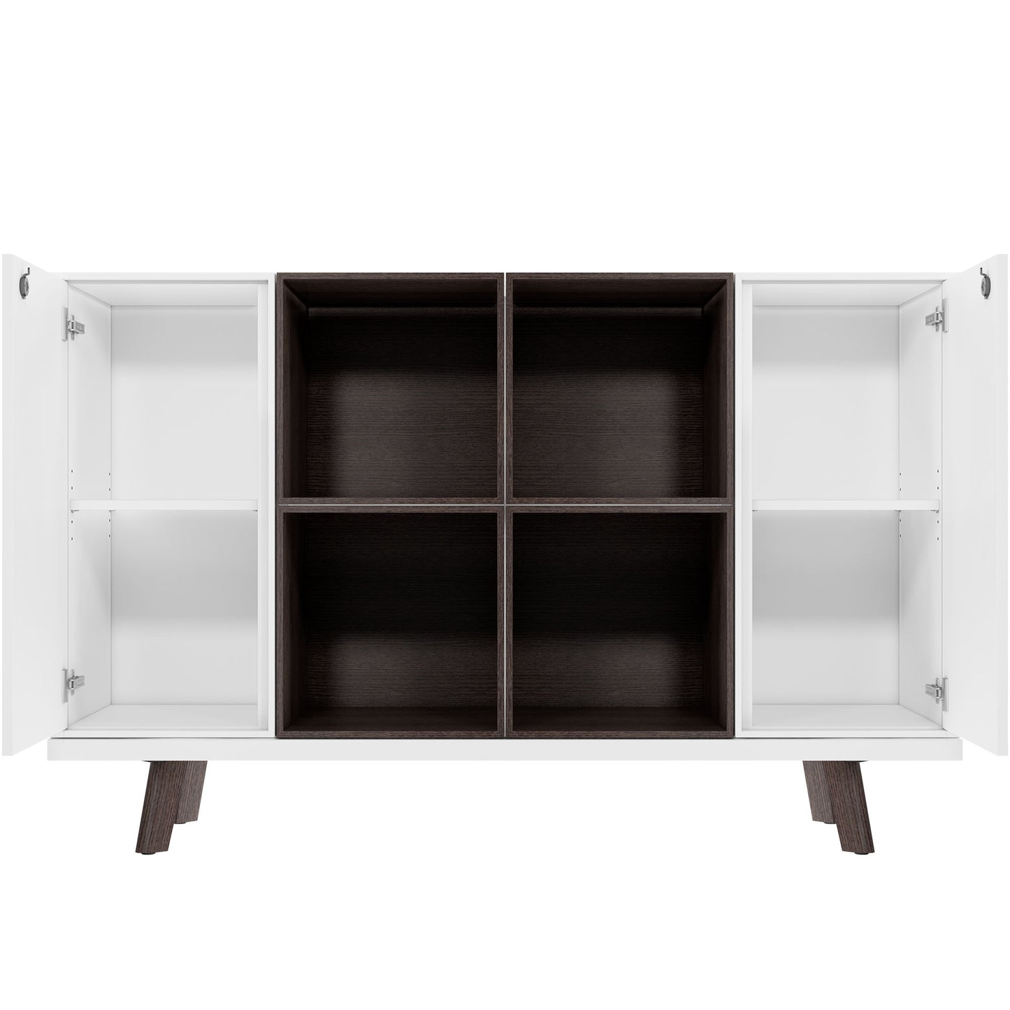 BRALCO RAIL Highboard | 2 OH, 1600 x 400 mm, Eiche Carbon