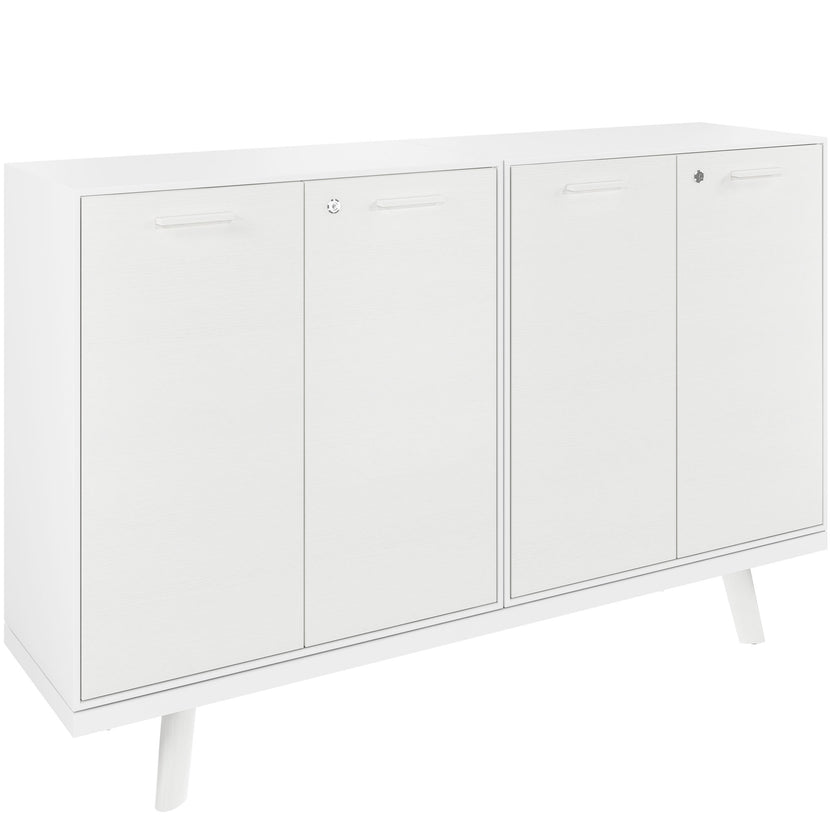 Bralco RAIL Highboard | 2 Oh, 1600 x 400 mm, oak white