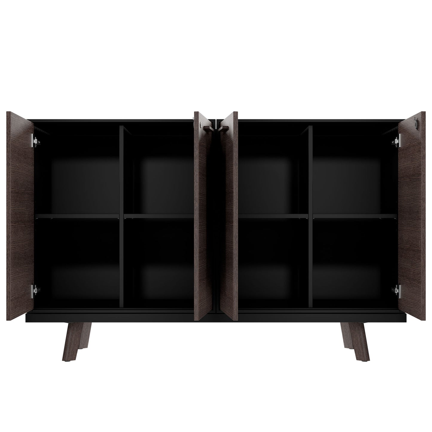 BRALCO RAIL highboard | 2 OH, 1600 x 400 mm, carbon oak