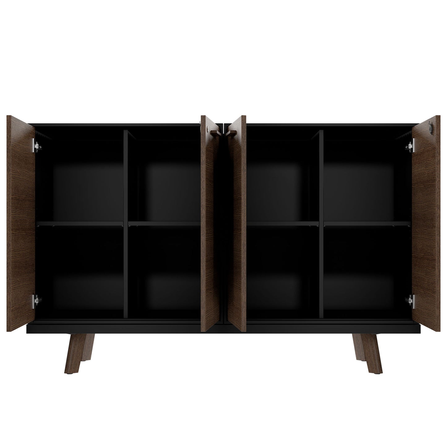 BRALCO RAIL highboard | 2 OH, 1600 x 400 mm, tobacco oak