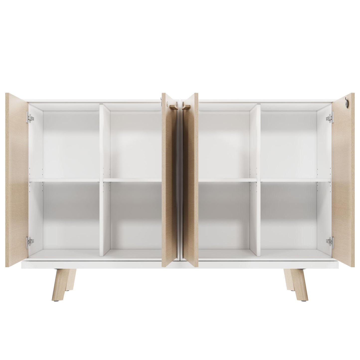 BRALCO RAIL highboard | 2 OH, 1600 x 400 mm, natural oak