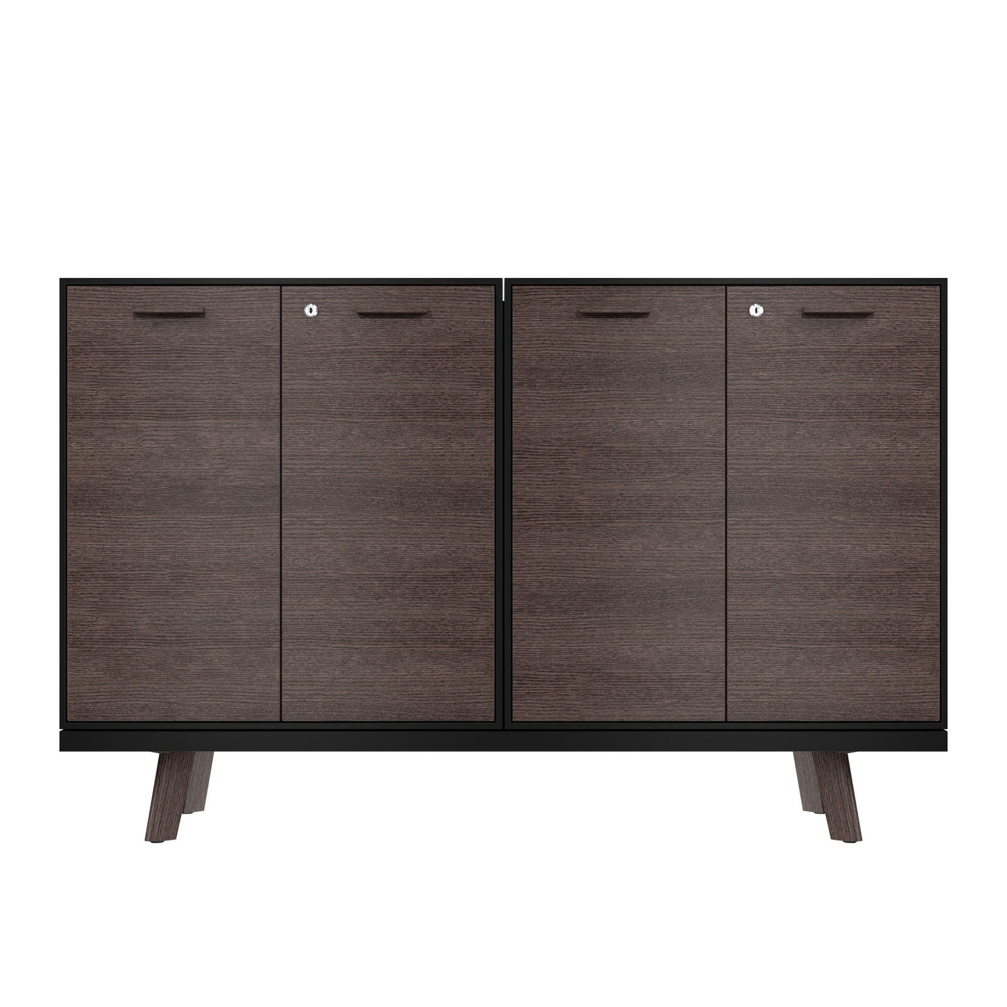 BRALCO RAIL highboard | 2 OH, 1600 x 400 mm, carbon oak