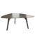 BRALCO RAIL meeting table | Triangular, 1794 x 1716 mm (6 people), real wood, dark gray oak