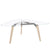 BRALCO RAIL meeting table | Triangular, 1794 x 1716 mm (6 people), glass table top