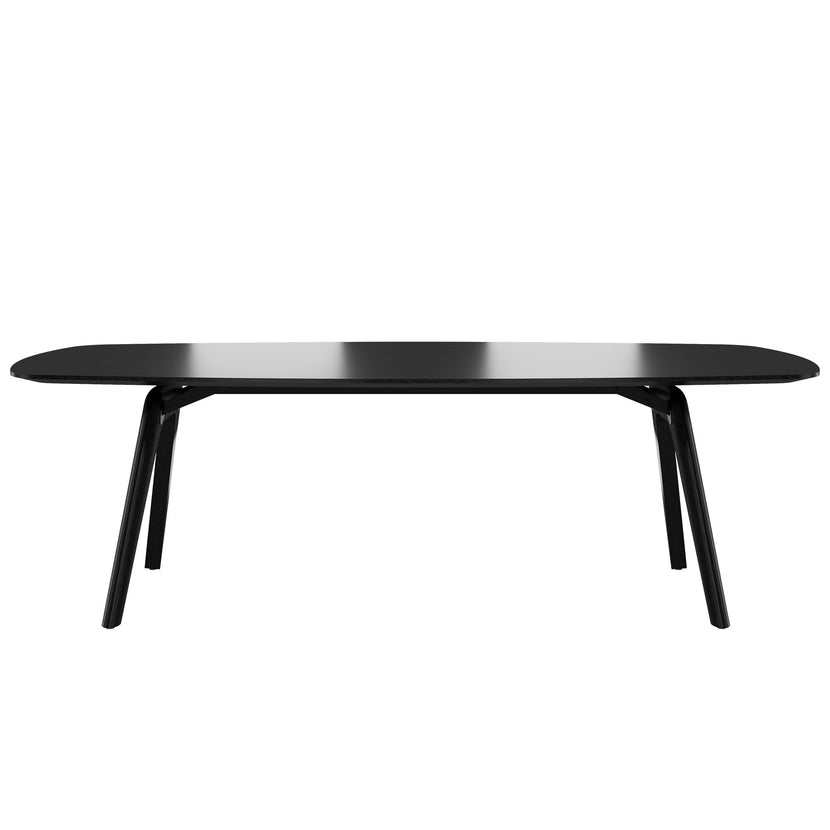 BRALCO RAIL meeting table | Boat shape 2400 - 2800 mm (8 - 10 people) | Real wood, black oak