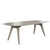 BRALCO RAIL meeting table | Boat shape 2400 - 2800 mm (8 - 10 people) | Real wood, light gray oak
