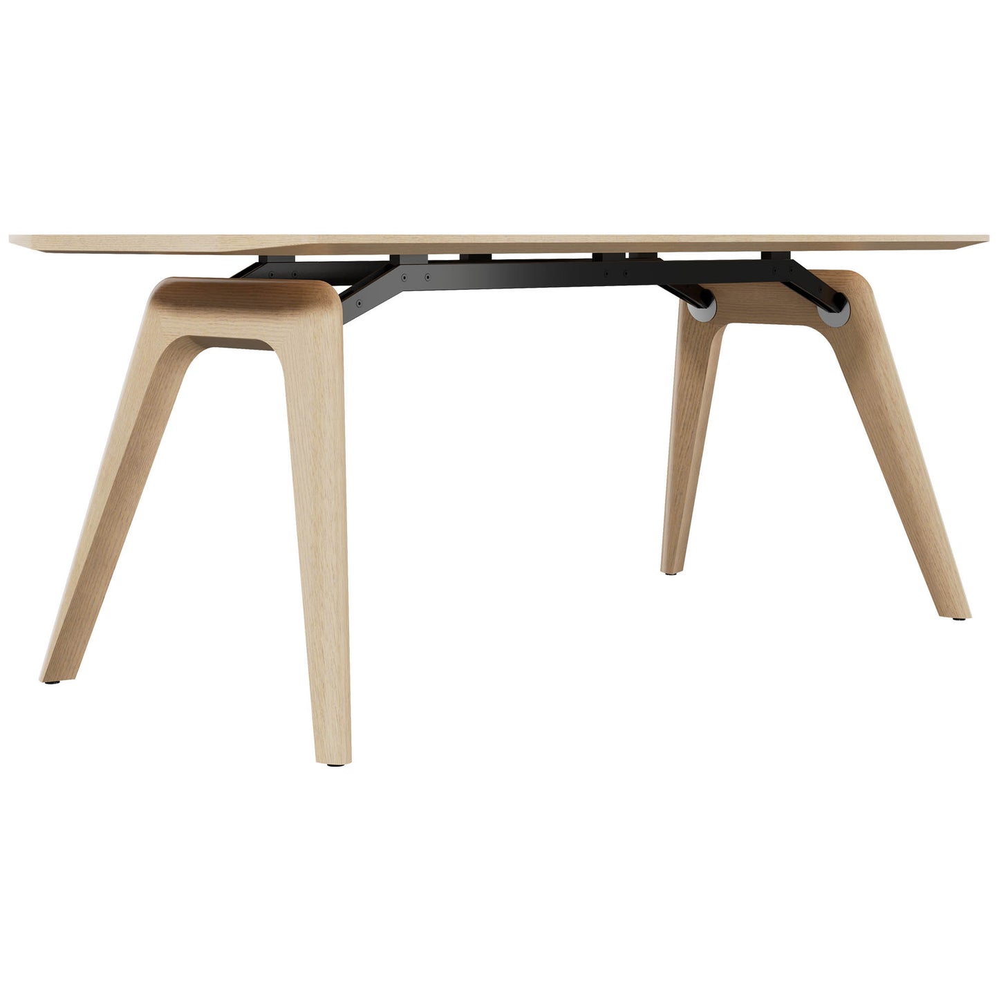 BRALCO RAIL meeting table | 1800 - 2400 mm (6 - 8 people) | Real wood, natural oak