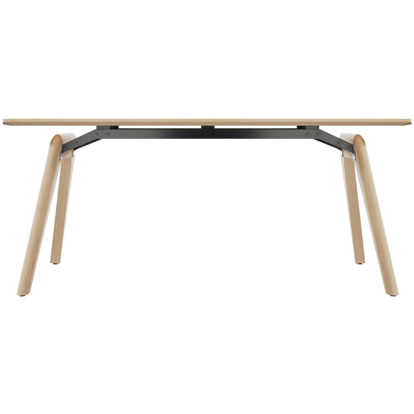 Bralco RAIL Tabella delle riunioni | 1800 - 2400 mm (6-8 persone) | Vero legno, natura di quercia