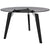 BRALCO RAIL meeting table | Round, 1200 - 1600 mm (4 - 6 people), gray tinted glass table top, solid oak wood frame
