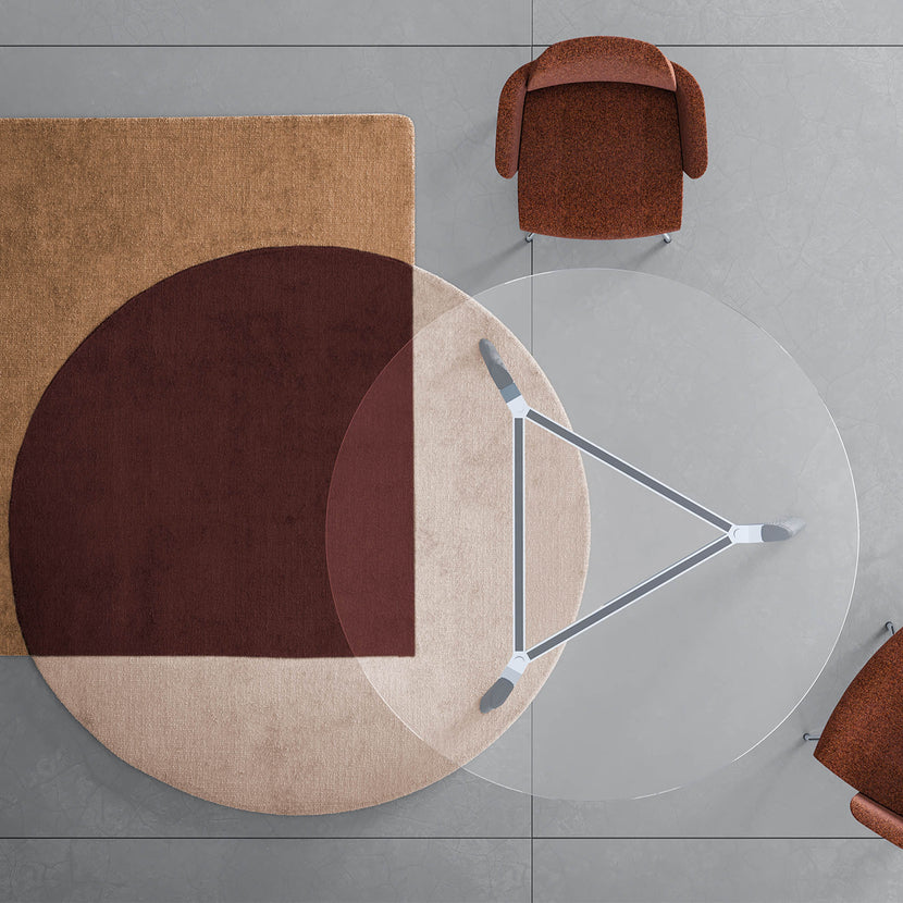 BRALCO RAIL meeting table | Round, 1200 - 1600 mm (4 - 6 people), real wood, light gray oak