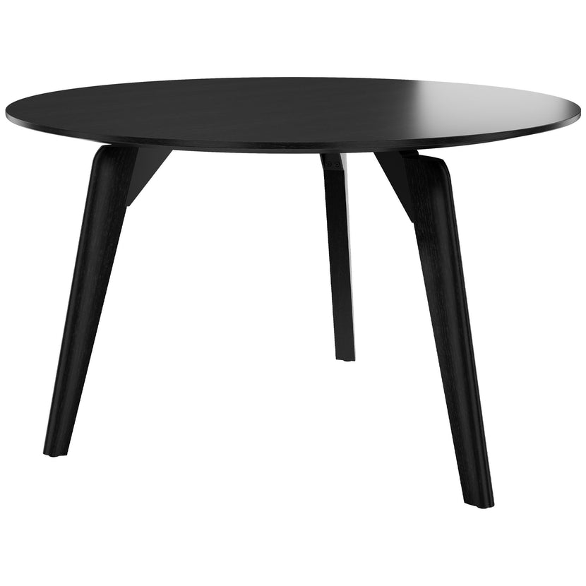 Bralco RAIL Tableau de réunion | Round, 1200 - 1600 mm (4 - 6 personnes), vrai bois, chêne noir