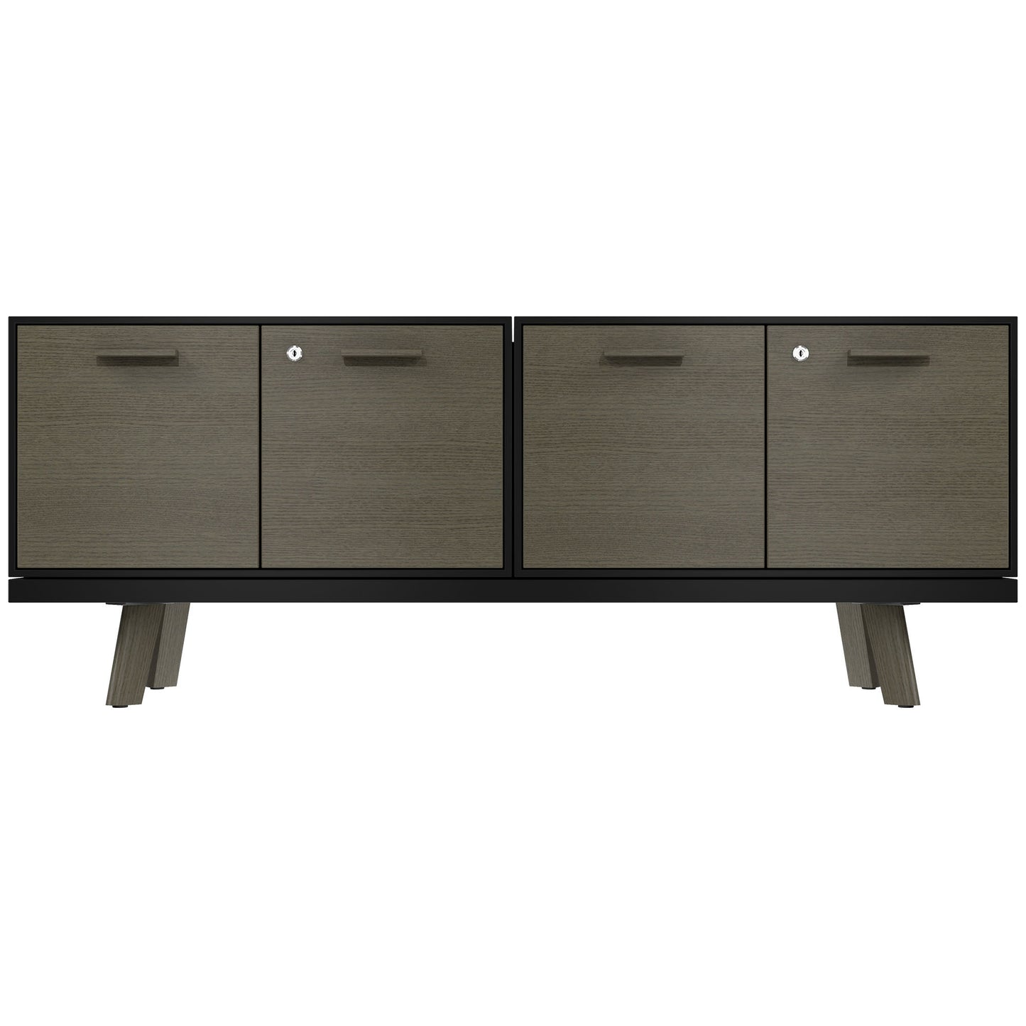 Bralco RAIL Punti di bassa bordo | 1,5 OH, 1603 x 400 mm, grigio scuro in rovere