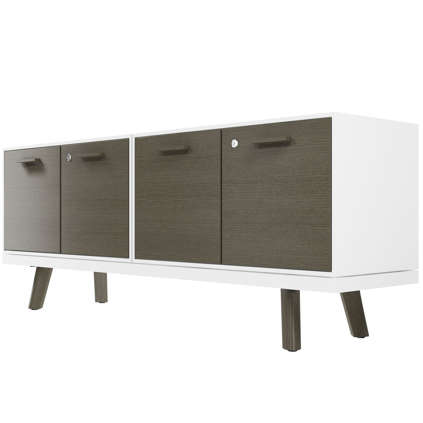 Bralco RAIL Punti di bassa bordo | 1,5 OH, 1603 x 400 mm, grigio scuro in rovere