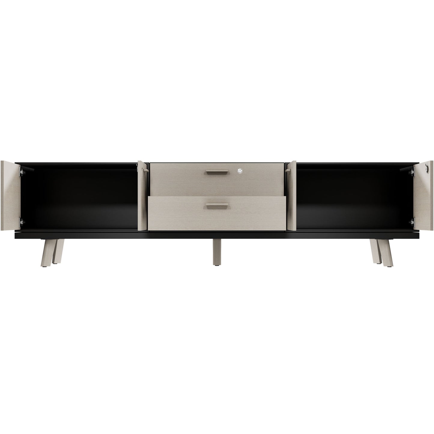 Bralco RAIL Punti di bassa bordo | 1,5 OH, 2400 x 400 mm, grigio chiaro di quercia