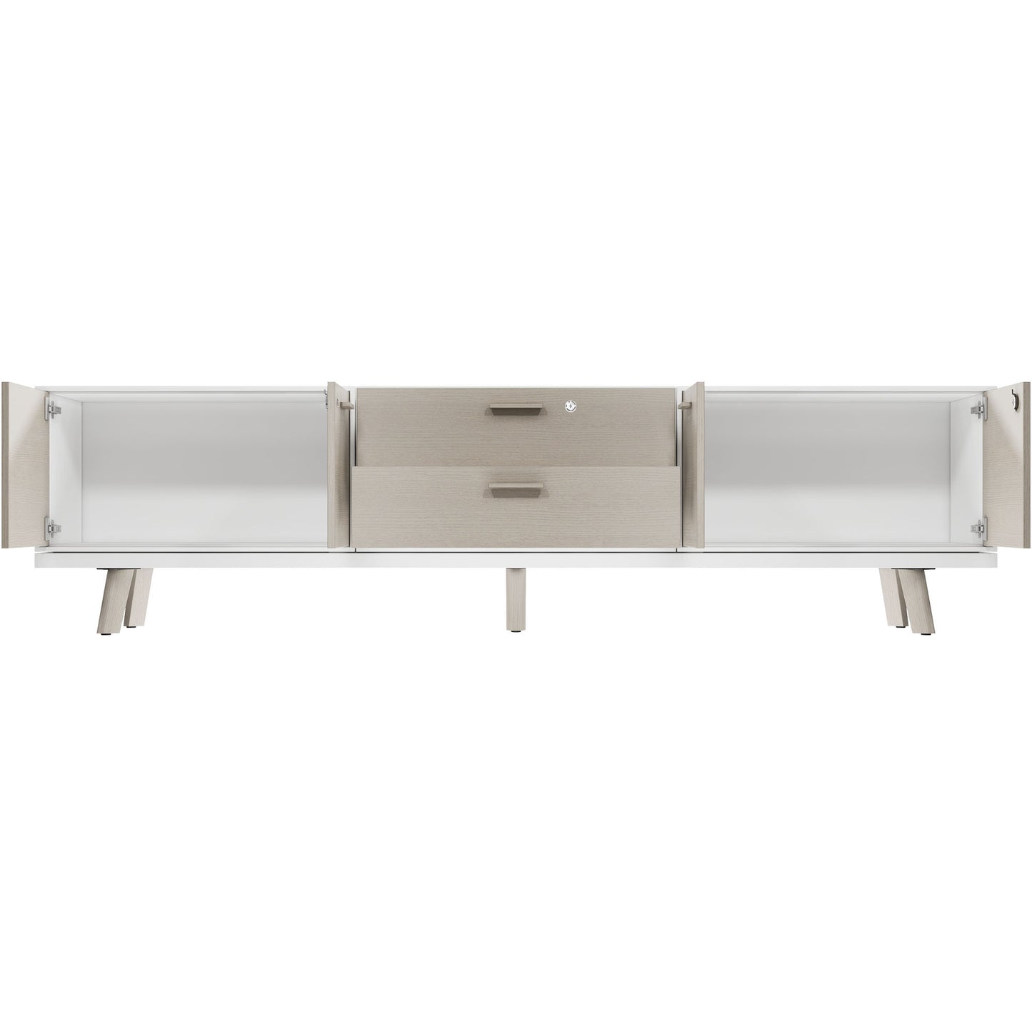 Bralco RAIL Punti di bassa bordo | 1,5 OH, 2400 x 400 mm, grigio chiaro di quercia