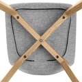 TWIST&SIT Barhocker | Massivholz-Gestell, 635 mm Sitzhöhe, Wollbezug SYNERGY - 17 Thumbnail Image