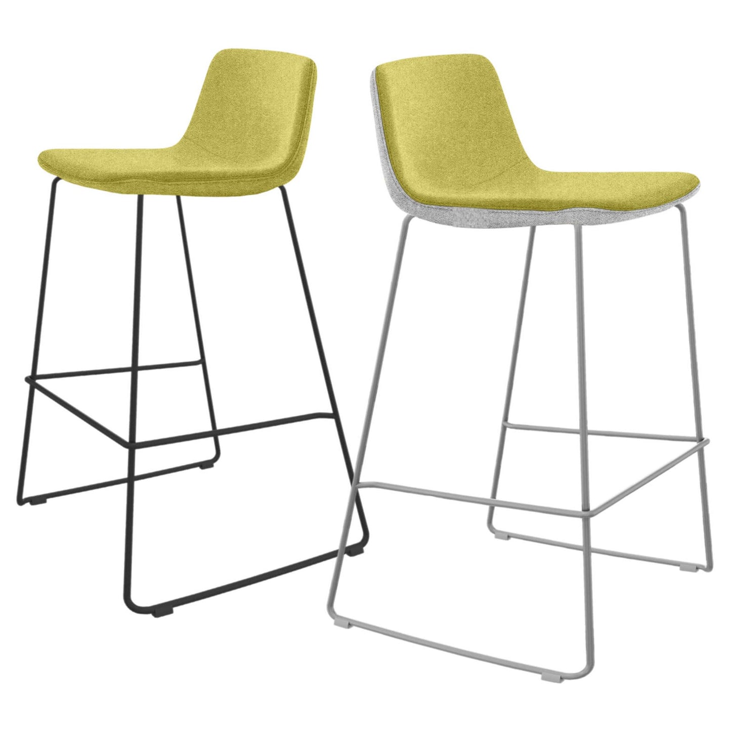 TWIST&SIT Sgabello da bar | Frame di coppia, altezza del sedile da 635 mm, copertura di lana sinergia