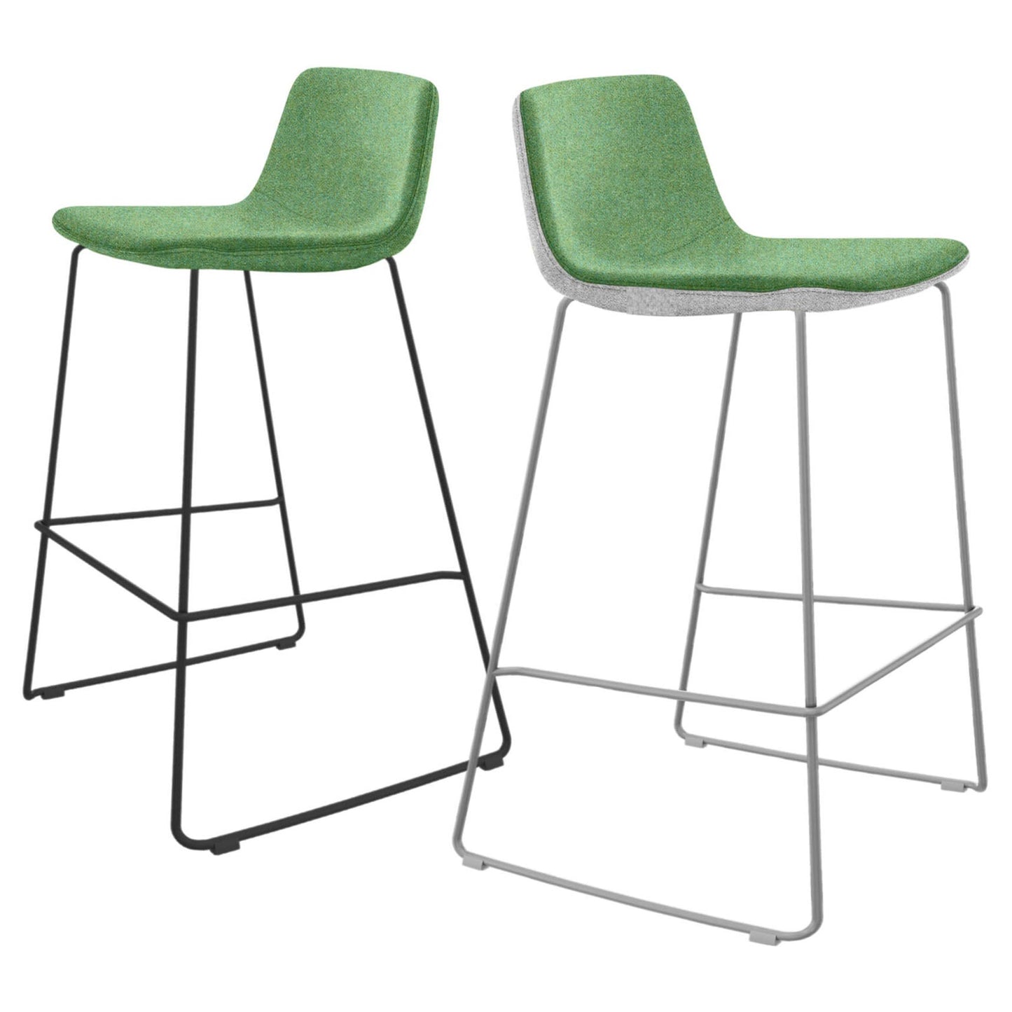 TWIST&SIT Sgabello da bar | Frame di coppia, altezza del sedile da 635 mm, copertura di lana sinergia