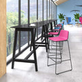 TWIST&SIT bar stool | Sled base, 635 mm seat height, wool cover SYNERGY - 5 Thumbnail Image