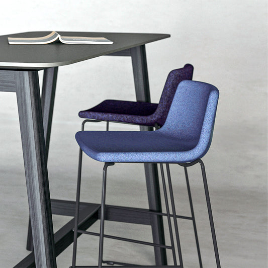 TWIST&SIT Sgabello da bar | Frame di coppia, altezza del sedile da 635 mm, copertura di lana sinergia