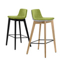 TWIST&SIT Tabouret de bar | Structure en bois massif, hauteur d’assise de 735 mm, revêtement en laine VELITO - 1 Thumbnail Image