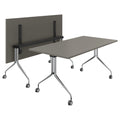 MARA - ARGO TILTING Meeting Table | Mobile, foldable, 1600 x 800 mm, Cubanit Grey - 1 Thumbnail Image