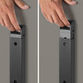 MARA - ARGO TILTING Meeting Table | Mobile, foldable, 1600 x 800 mm, Cubanit Grey - 7 Thumbnail Image