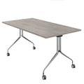 MARA - ARGO TILTING Meeting Table | Mobile, foldable, 1600 x 800 mm, grey northern oak - 3 Thumbnail Image