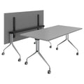 MARA - ARGO TILTING Conference table | Mobile, foldable, 1600 x 800 mm, Pearl gray - 1 Thumbnail Image