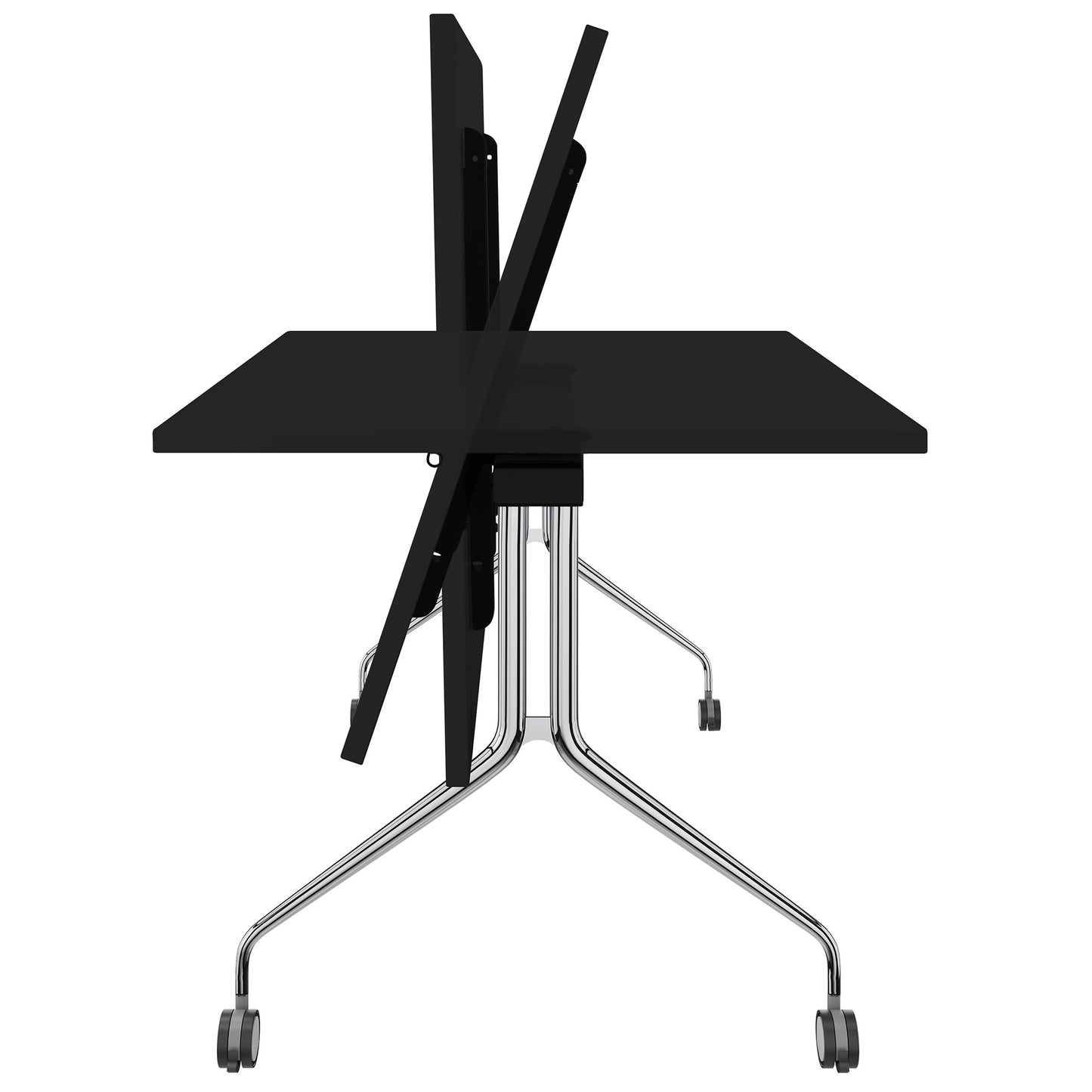MARA - ARGO TILTING Table de conférence | À roulettes, pliable, 1600 x 800 mm, noir