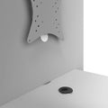 MEDIAWALL Meeting table | multimedia presentation, monitor mount, integrated power outlet, 1932 x 1200 mm, pearl gray - 3 Thumbnail Image