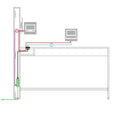 MEDIAWALL Meeting table | multimedia presentation, monitor mount, integrated power outlet, 1932 x 1200 mm, pearl gray - 4 Thumbnail Image