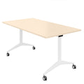 MARA - SAVIO TILTING Folding table | mobile on castors, foldable, 1600 x 800 mm, maple - 2 Thumbnail Image